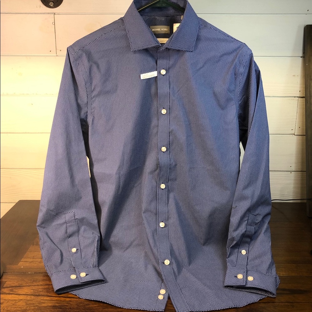 Micheal Kors slim-fit M men’s button up long sleev